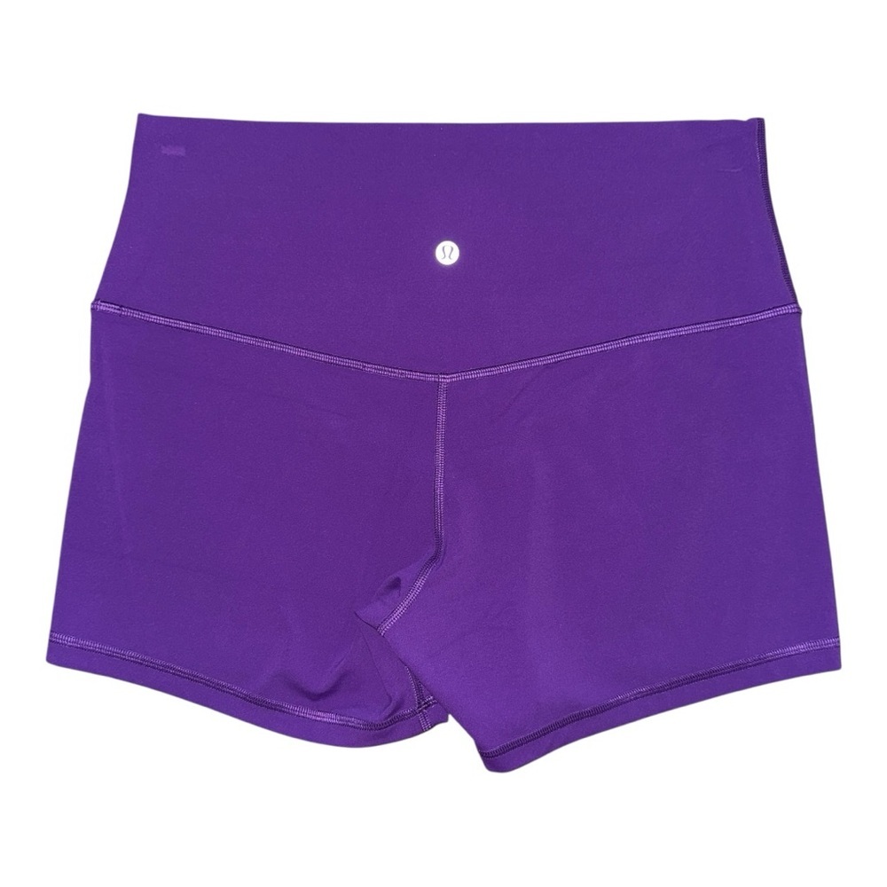 Lululemon Align High-Rise Short 4” Nulu College Purple Size 14 Yoga NWT - Picture 4 of 13